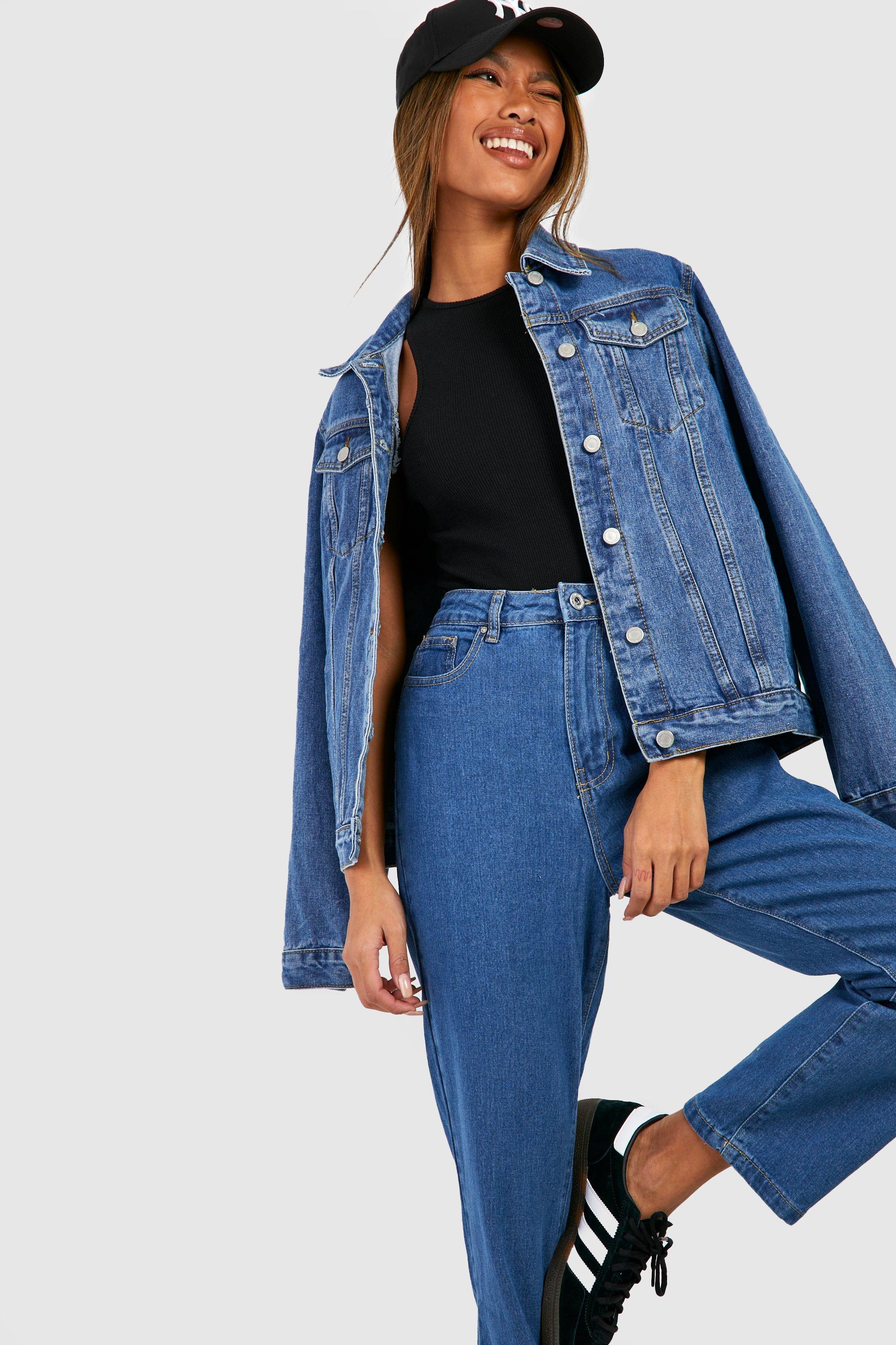 Basics High Waisted Straight Leg Jeans